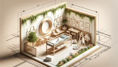 Table à langer murale : guide complet 2026 pour gagner de l'espace - AI generated illustration